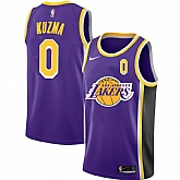 Lakers 0 Kyle Kuzma Purple 2020-2021 New City Edition Nike Swingman Jersey Dyin,baseball caps,new era cap wholesale,wholesale hats